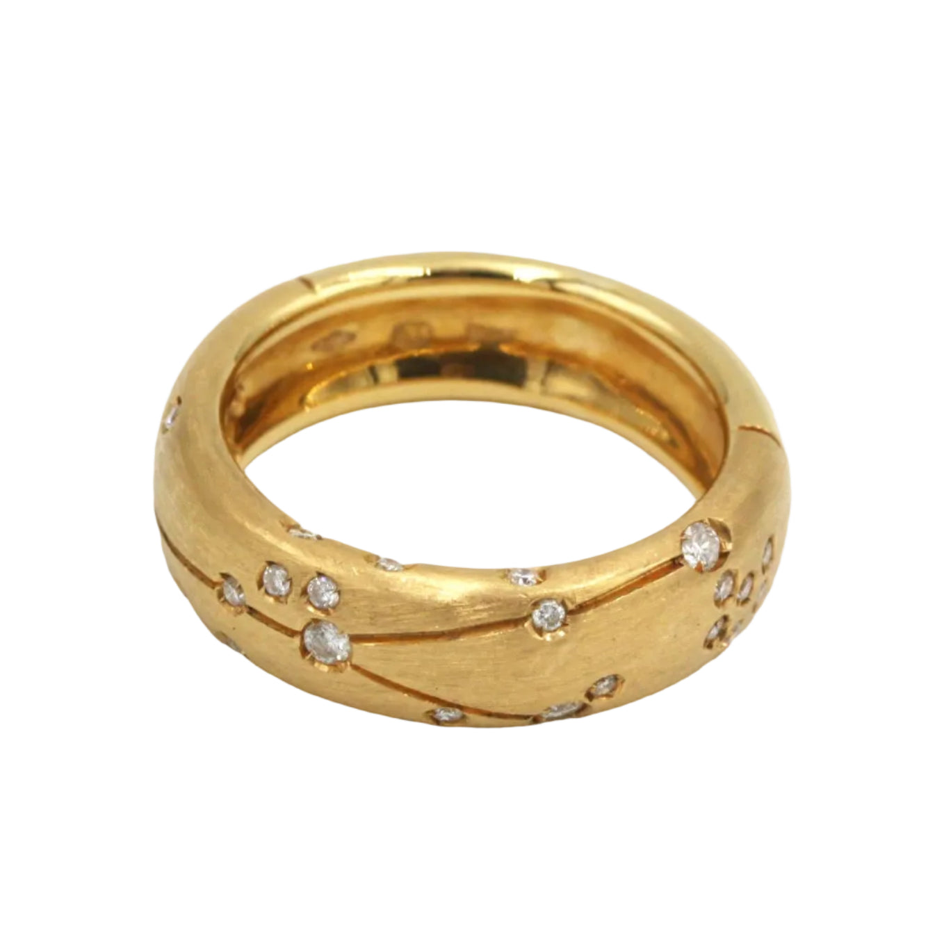 Bague Bandeau REPOSSI "Astrale" en or jaune et diamants