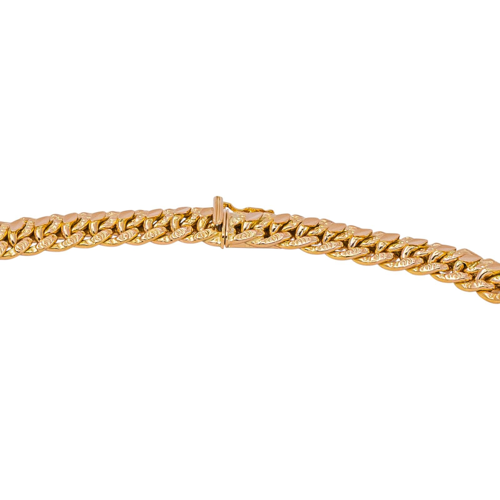 Collier Maille Russe Or rose