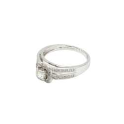 Bague Solitaire MAUBOUSSIN "Chance of Love n°2" en or blanc et diamants