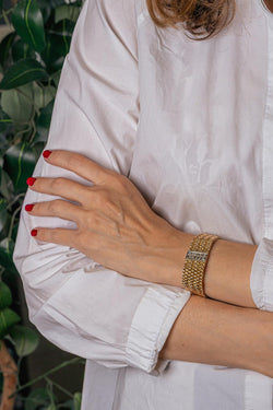 Bracelet Manchette Or jaune Diamant