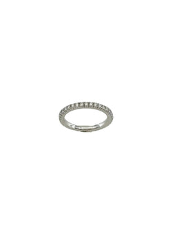 Bague Alliance en or blanc et diamants