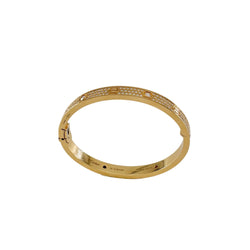 Bracelet CARTIER "Love" pavé en or rose et diamants