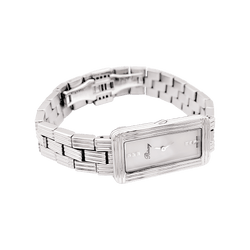 Montre Poiray, « Ma Baguette », acier, nacre.