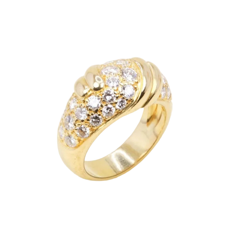 FRED Bague panthère or jaune diamants - Castafiore