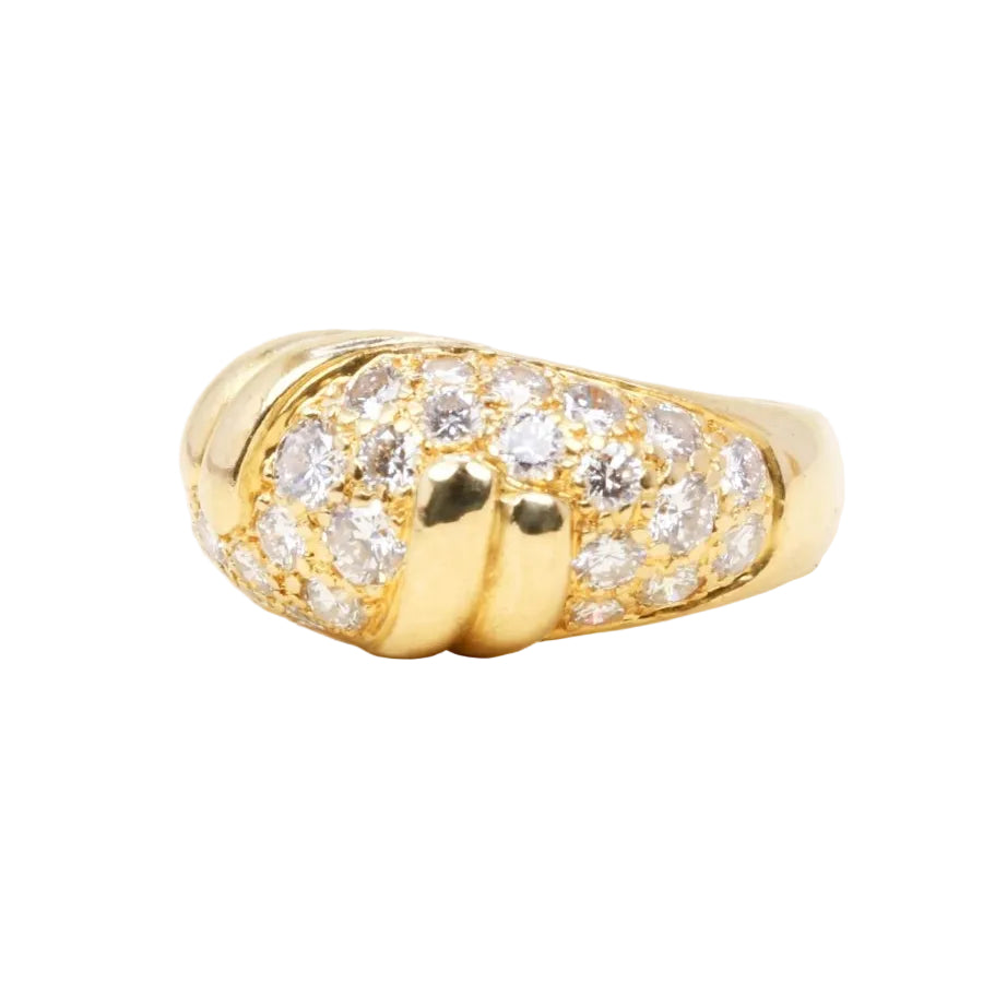 FRED Bague panthère or jaune diamants - Castafiore