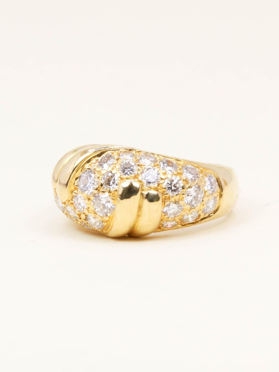 FRED Bague panthère or jaune diamants - Castafiore