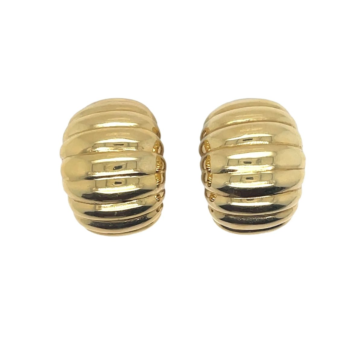 Fred Yellow Gold Half - Hoop Earring - Castafiore