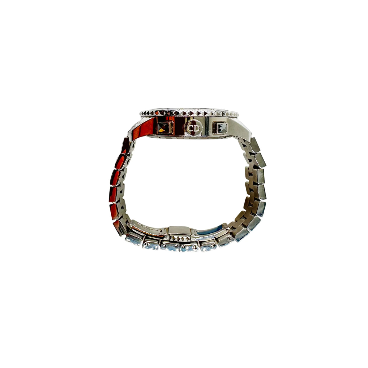 Montre DIOR "Christal" en acier, cristal saphir et diamants