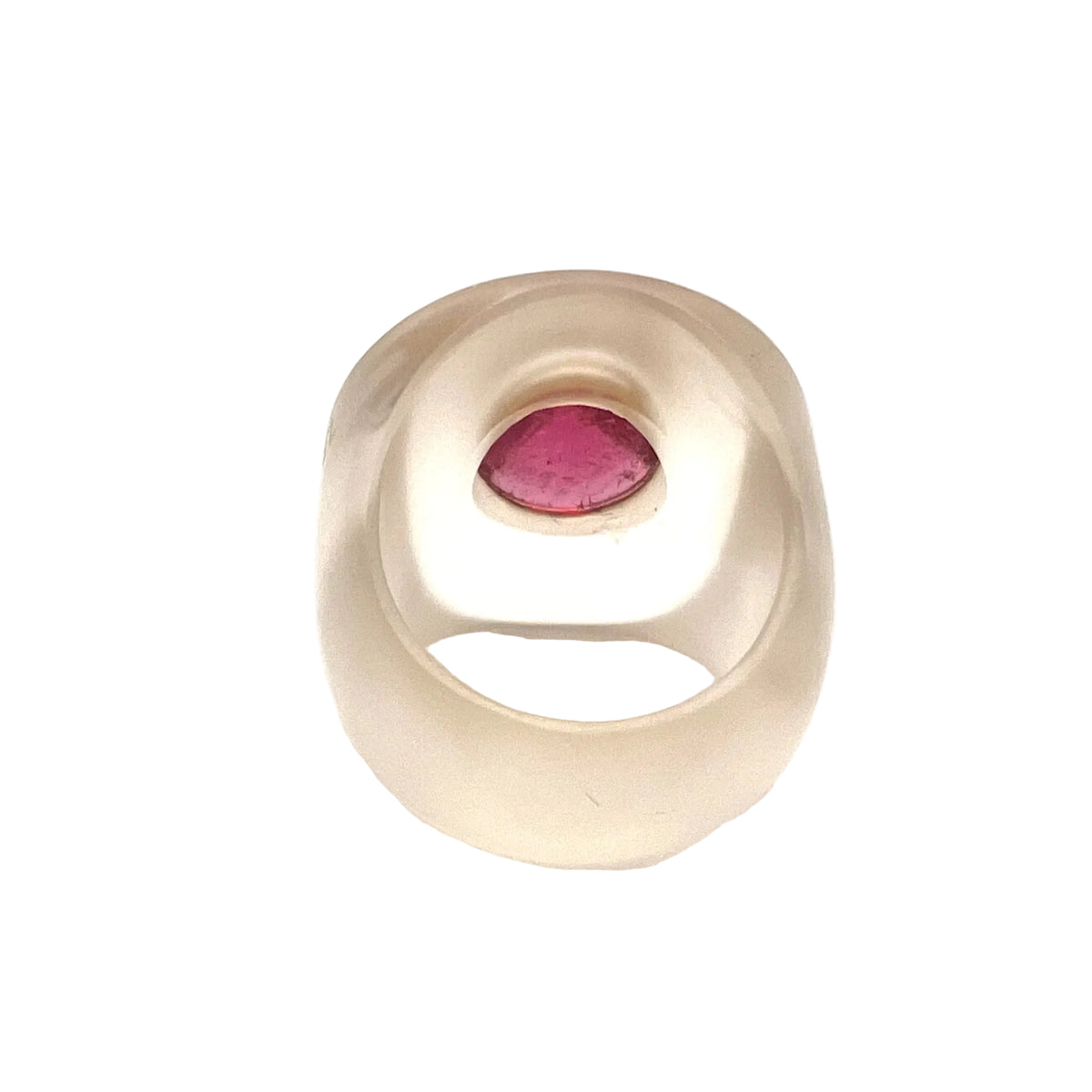 Bague Cocktail STOFFEL en or jaune, tourmaline et quartz