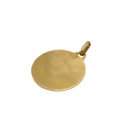 Médaille AUGIS en or jaune, pierres rouges et diamants