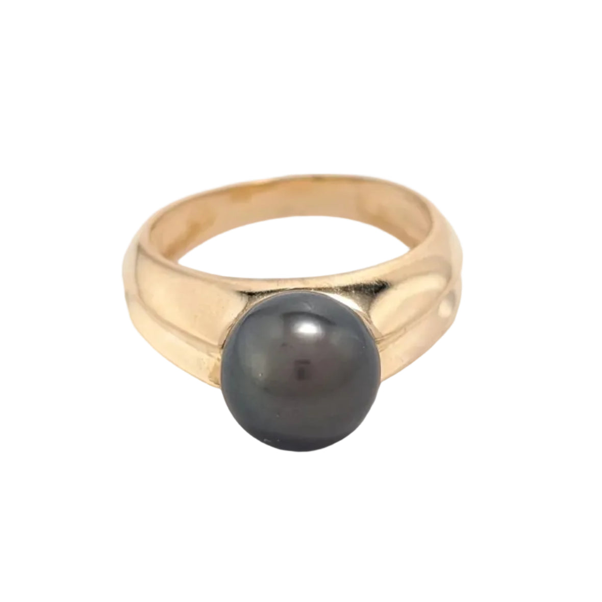 Bague Solitaire en or jaune et perle