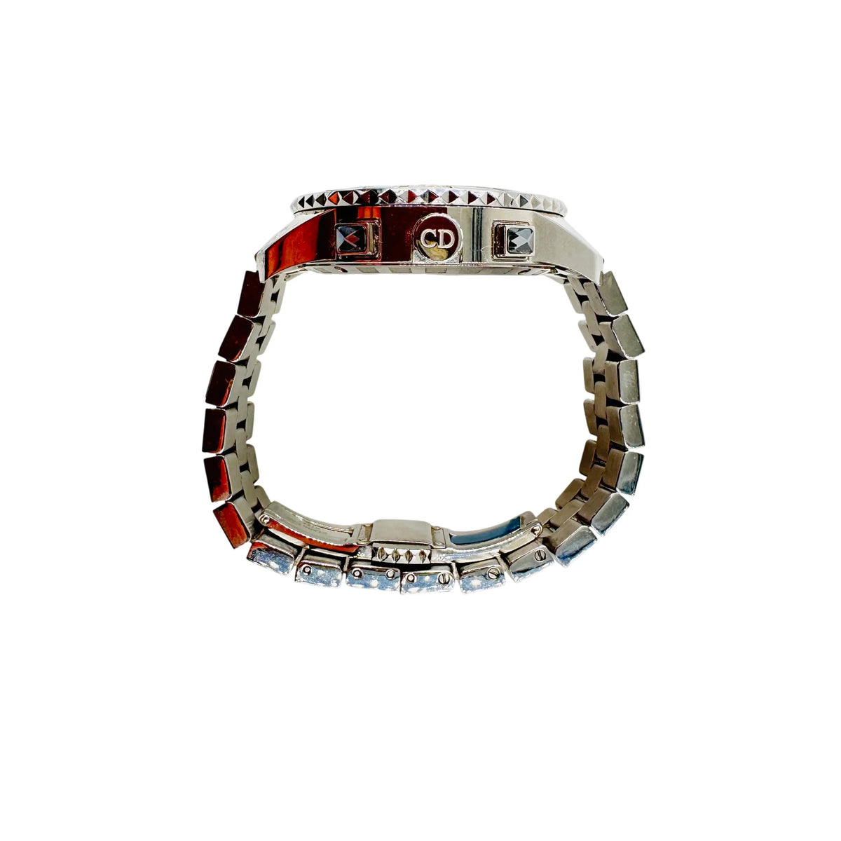 Montre DIOR "Christal" en acier, cristal saphir et diamants