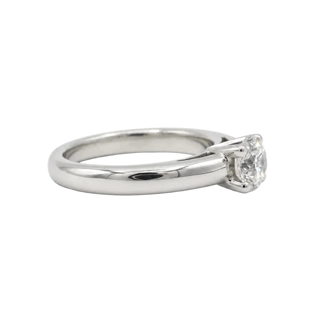 Bague Solitaire en or blanc et diamant