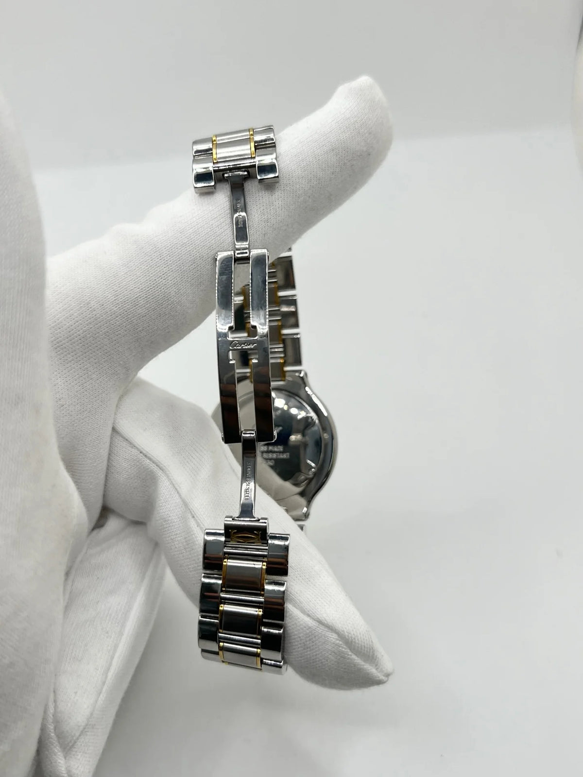 Montre CARTIER "Must 21" plaqué or et acier inoxydable