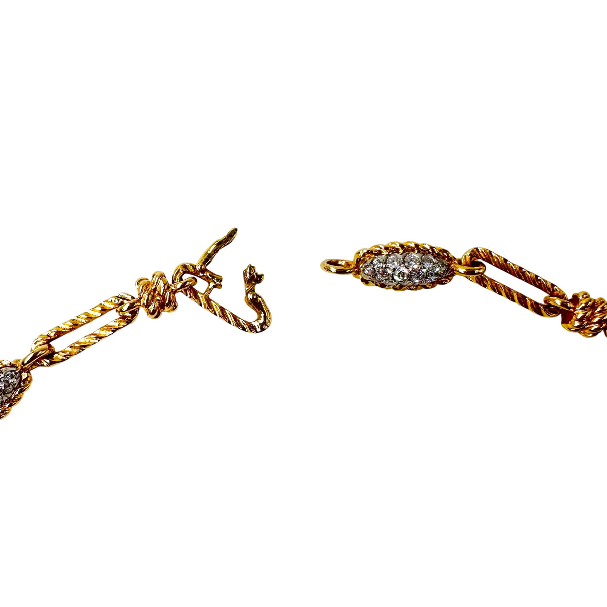 Collier - pendentif FRED en or jaune et diamants