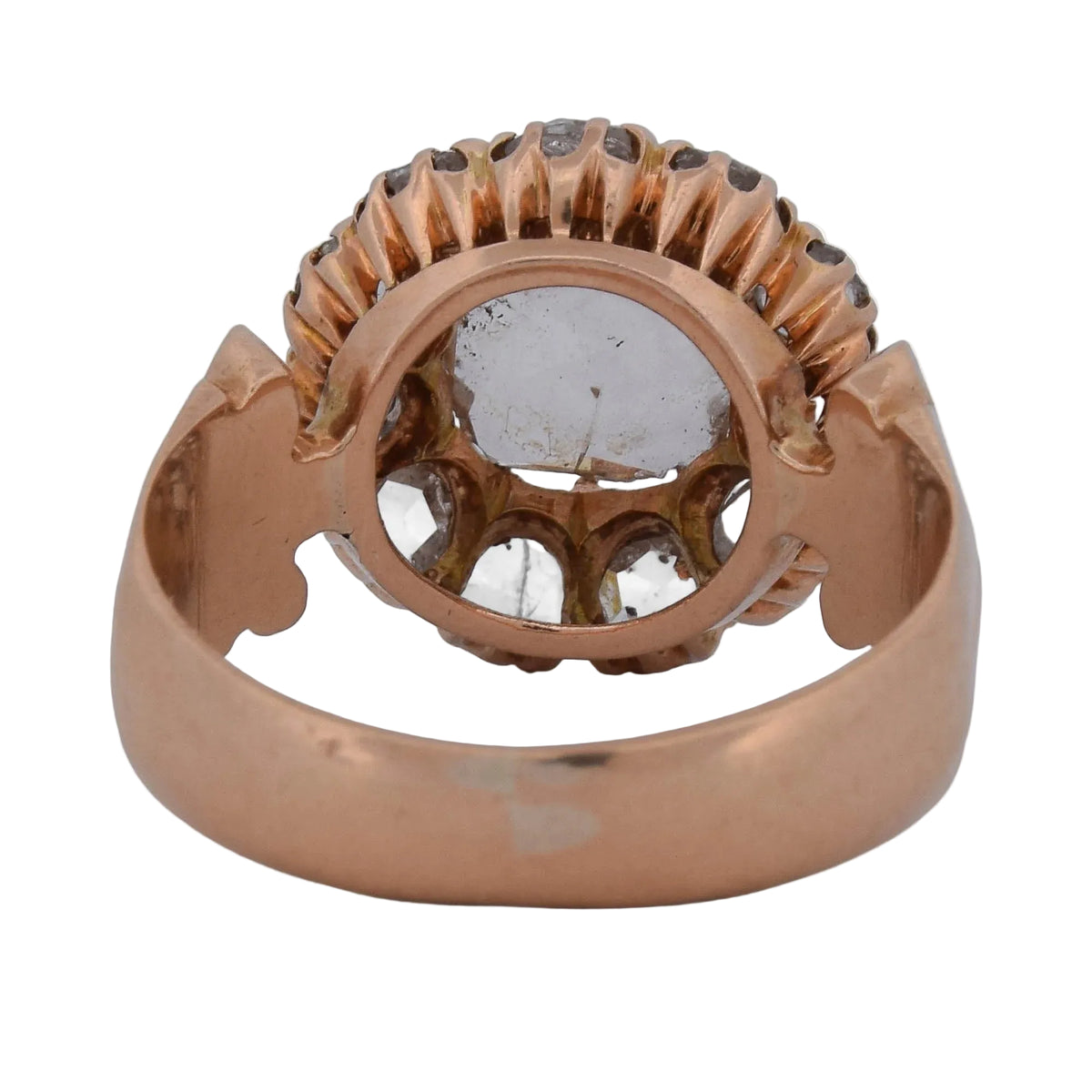 Bague Entourage en or rose et diamants
