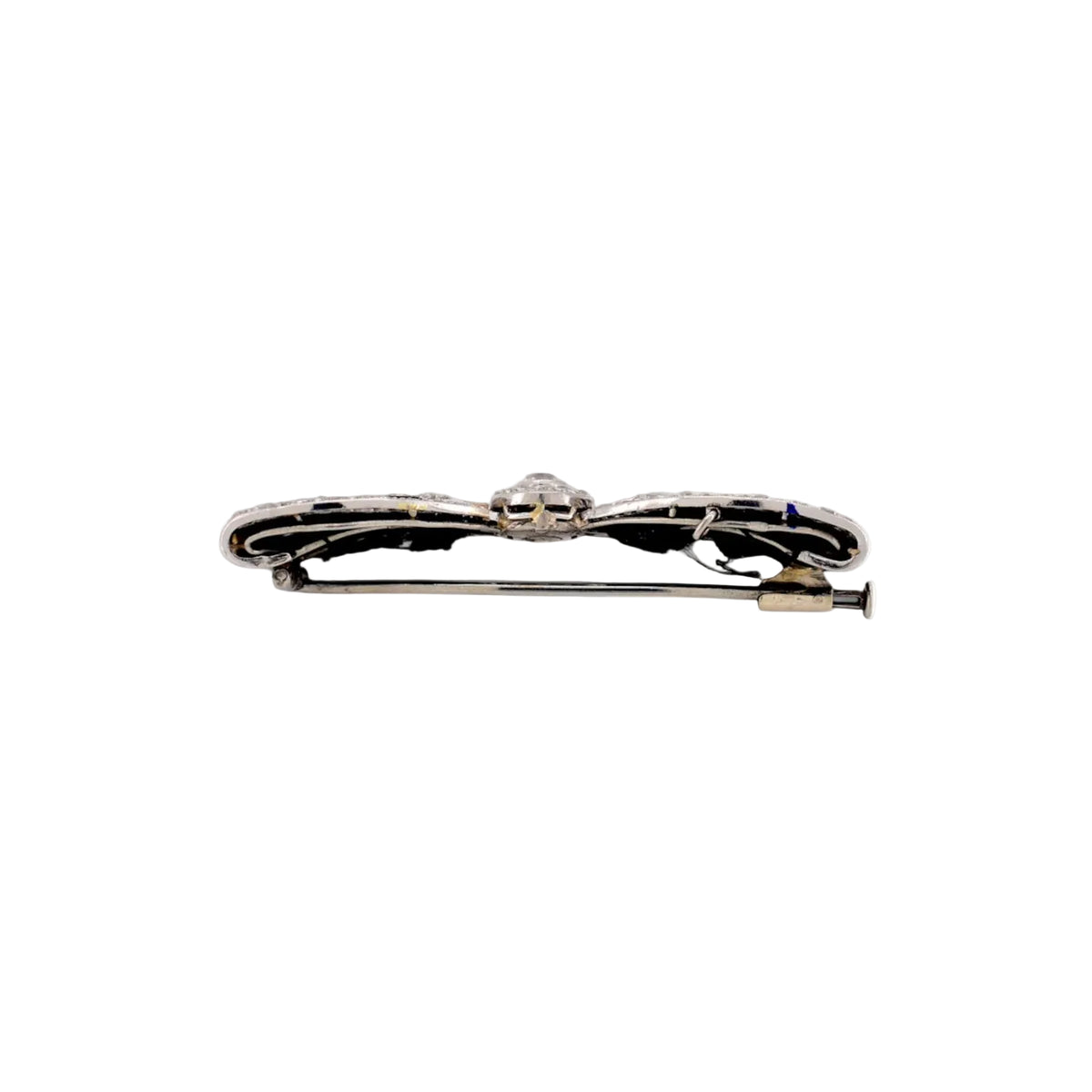 Broche Épingle en or blanc, platine et diamants