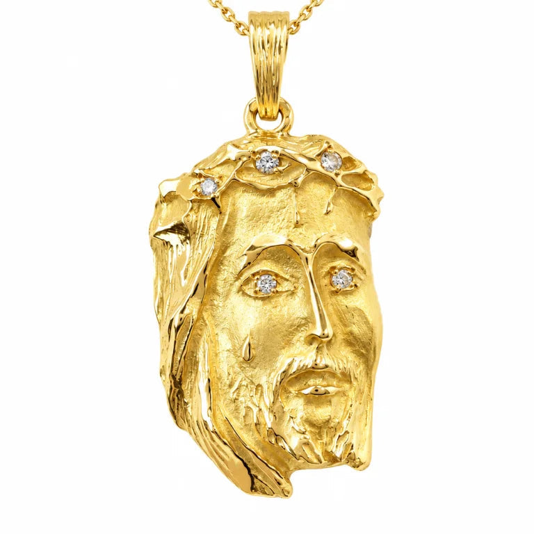 Pendentif en or jaune et diamants