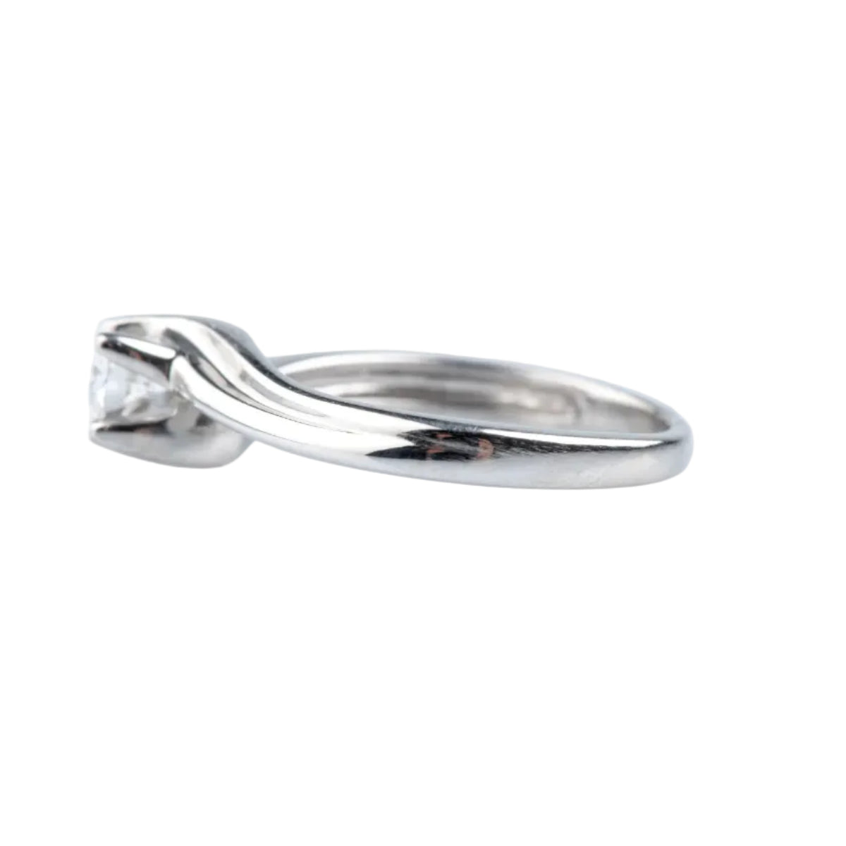 Bague Solitaire en or blanc et diamant