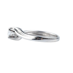 Bague Solitaire en or blanc et diamant
