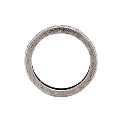 Bague Alliance en platine et diamants