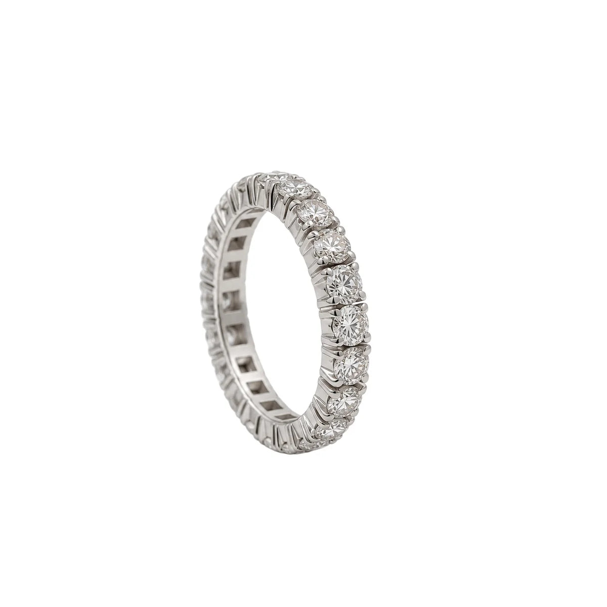 Bague Alliance en or blanc et diamants