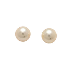 Boucles d’oreilles Puces en or jaune et perles