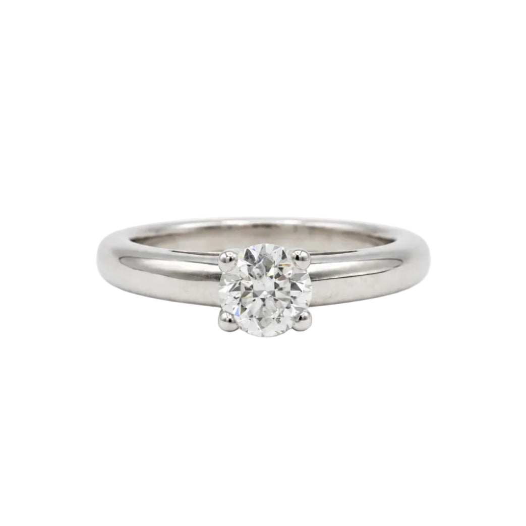 Bague Solitaire en or blanc et diamant