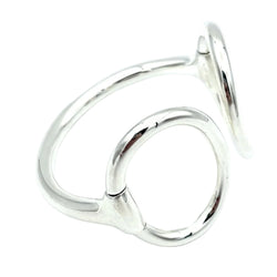 Bracelet Jonc HERMÈS "Nausicaa" GM en argent