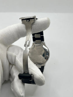 Montre CARTIER "21 Chronoscaph" en acier inoxydable et caoutchouc