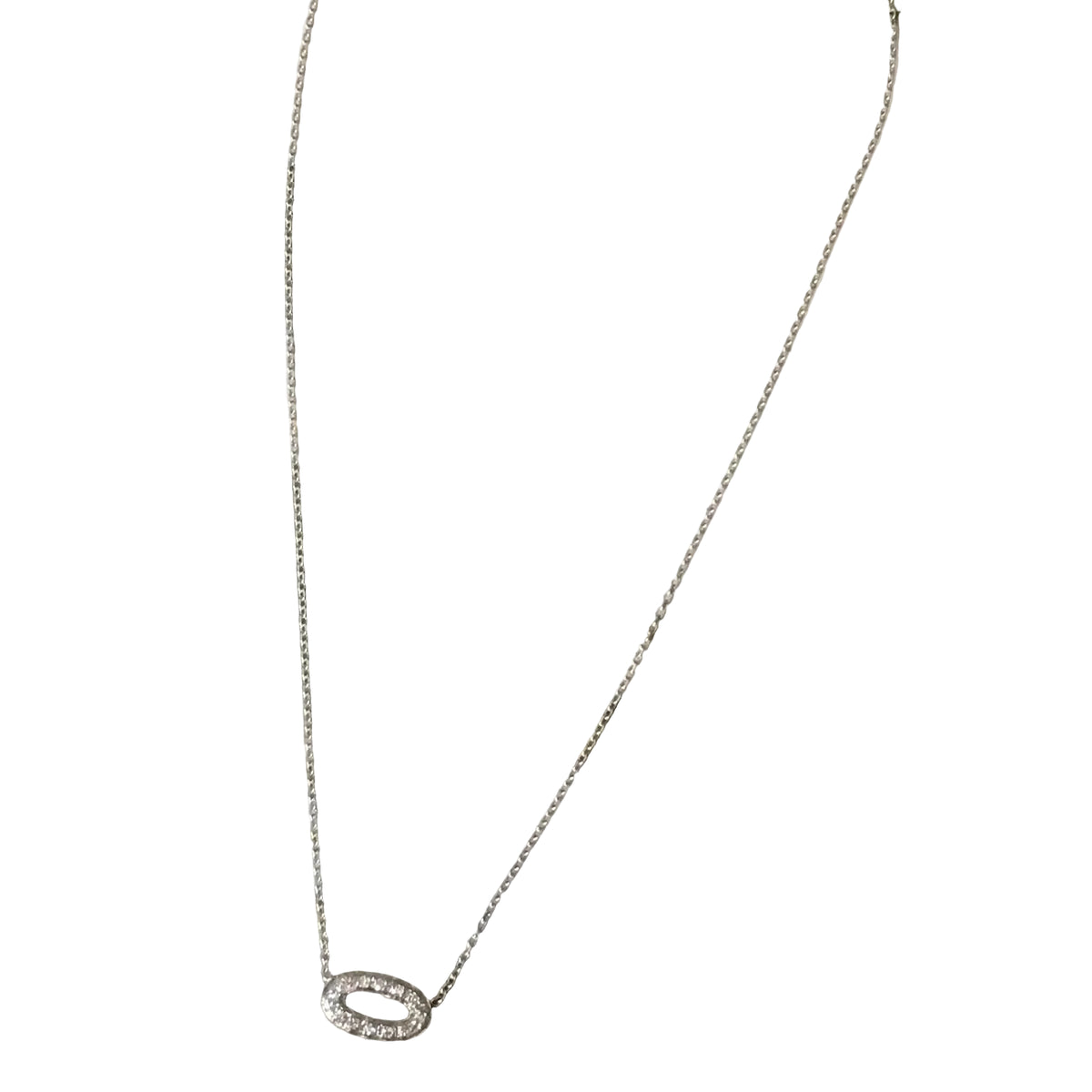 Collier Pendentif en or blanc et diamants