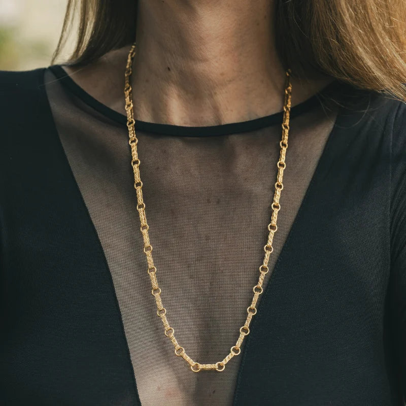 Collier Sautoir GEORGES LENFANT en or jaune