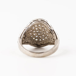 Bague BULGARI en or blanc et diamants