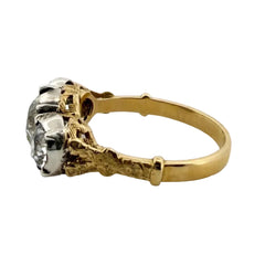 Bague Trilogie en or jaune et diamants