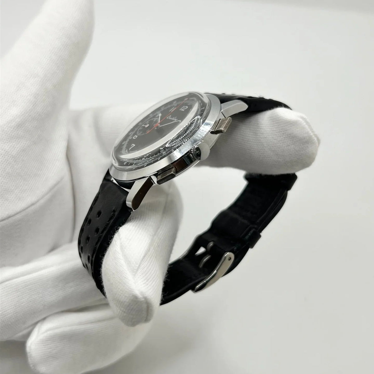 Montre BREITLING "Premier Chronograph" en acier inoxydable et cuir