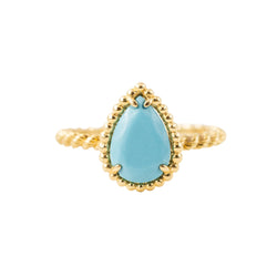 Bague BOUCHERON "Serpent Bohème" en or jaune et turquoise