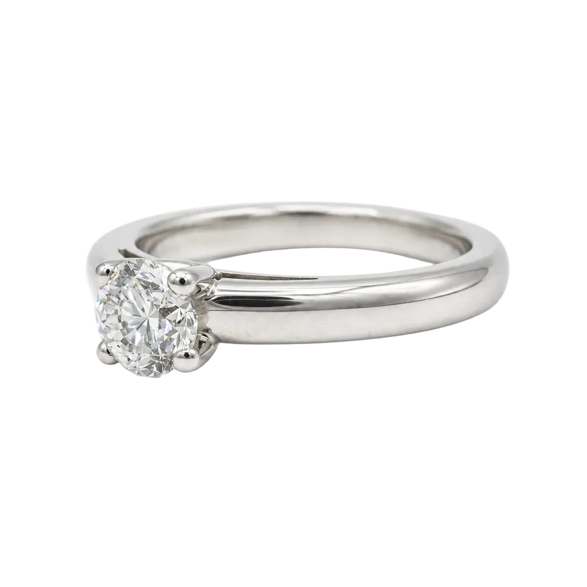 Bague Solitaire en or blanc et diamant
