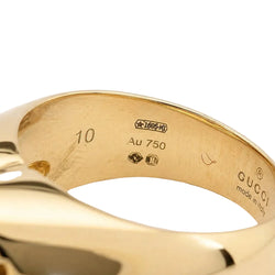 Bague Chevalière GUCCI en or jaune