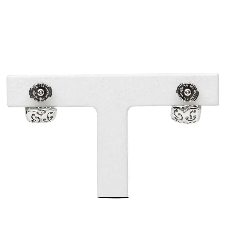 Boucles d’oreilles Créoles POIRAY en or blanc