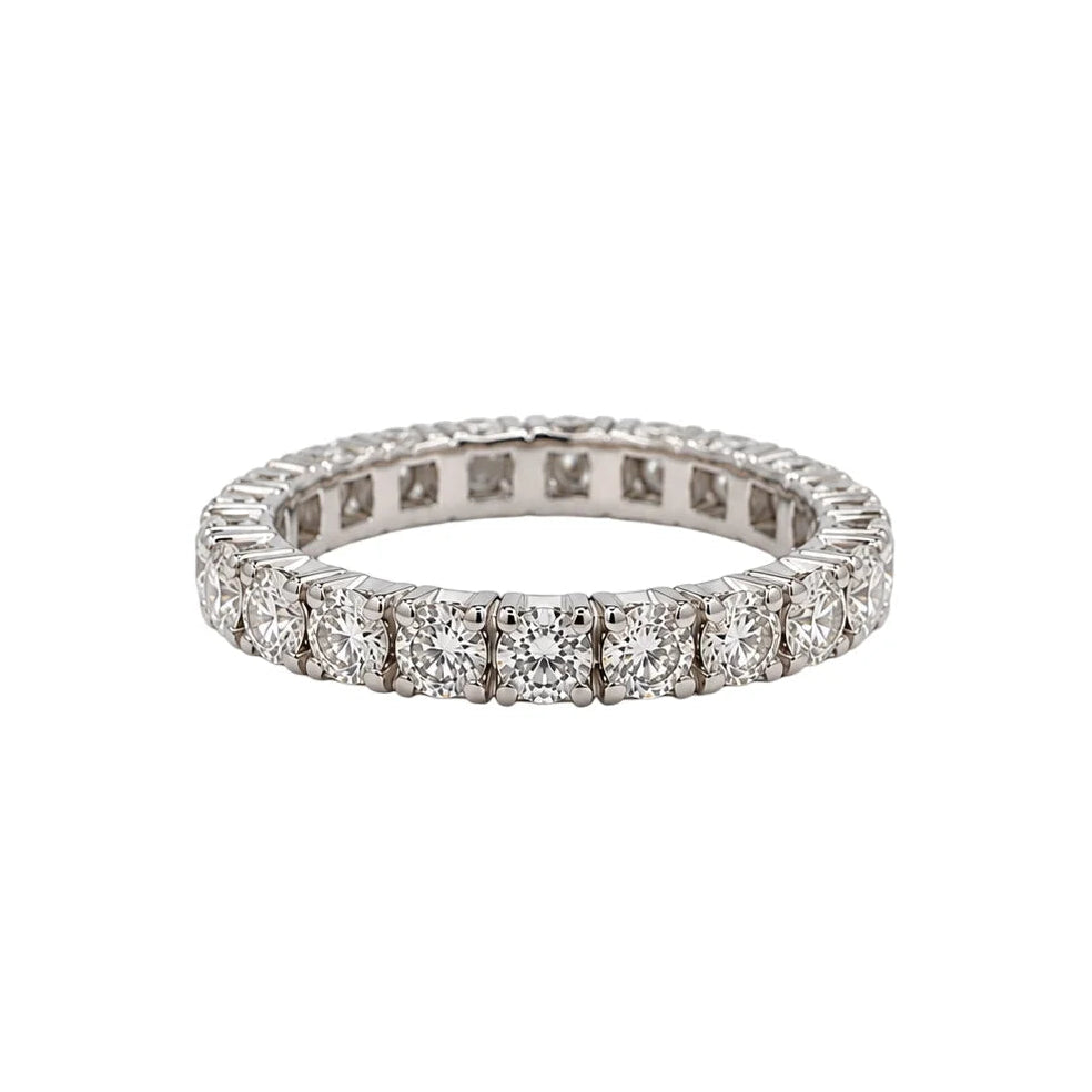 Bague Alliance en or blanc et diamants