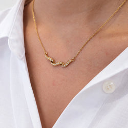 Collier Pendentif en or jaune et diamants