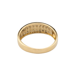 Bague Alliance en or jaune et diamants