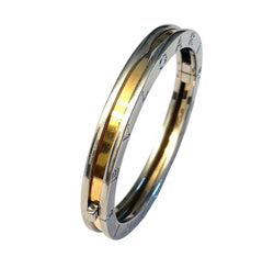 Bracelet Jonc BULGARI "B.Zero1" en or jaune et acier