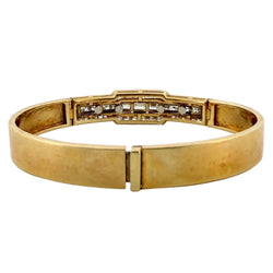 Bracelet Jonc en or jaune et diamants