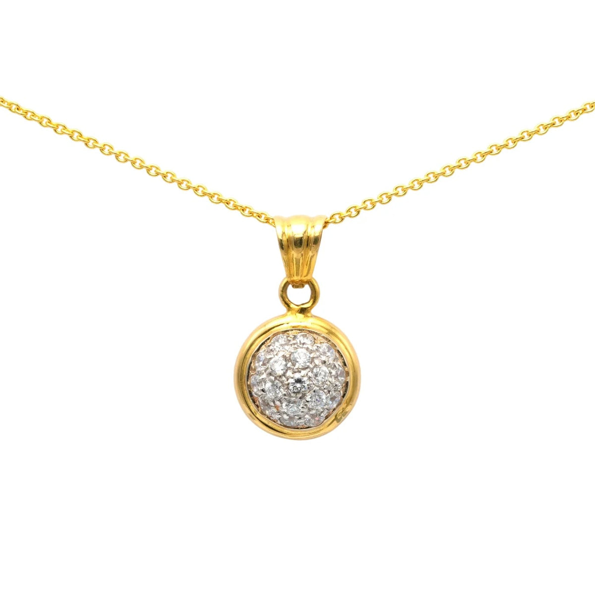 Pendentif en or jaune et diamants