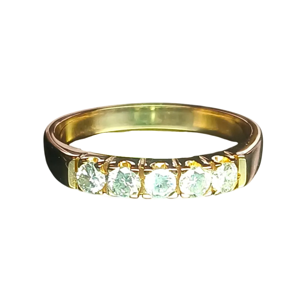 Bague Alliance en or rose et diamants
