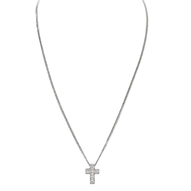 Collier Pendentif en or blanc et diamants