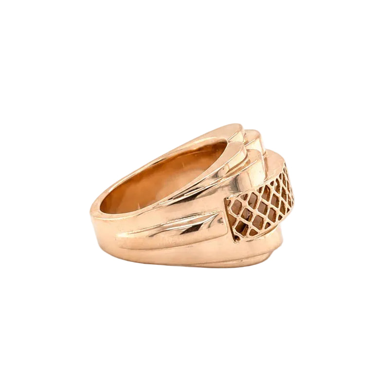 Bague Tank en or rose