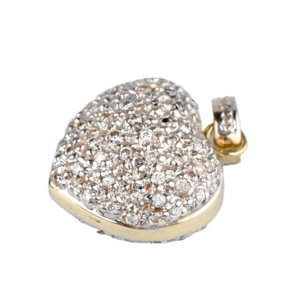 Pendentif en or jaune et diamants