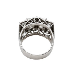 Bague Tank en or blanc et diamants